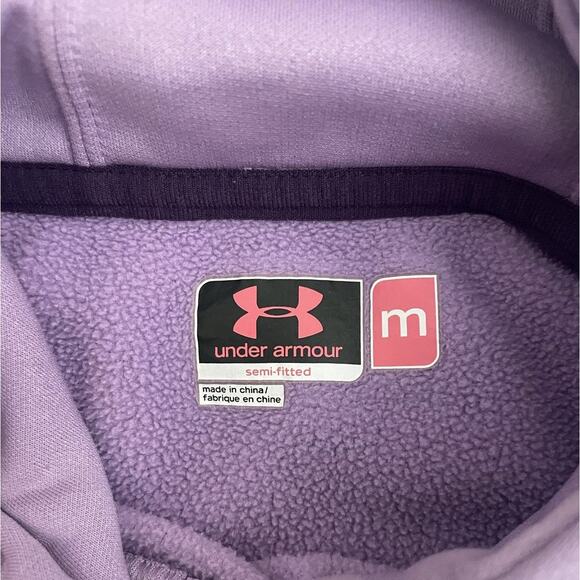 Under Armour Women's Purple Camo Logo Hoodie - Picture 5 of 6